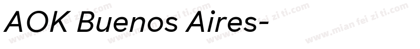 AOK Buenos Aires字体转换
